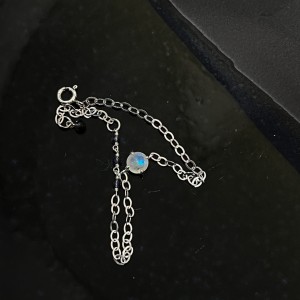 Gleaming．純銀天然石手鍊