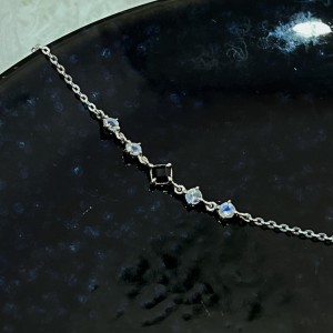 Give me Five．純銀天然石手鍊