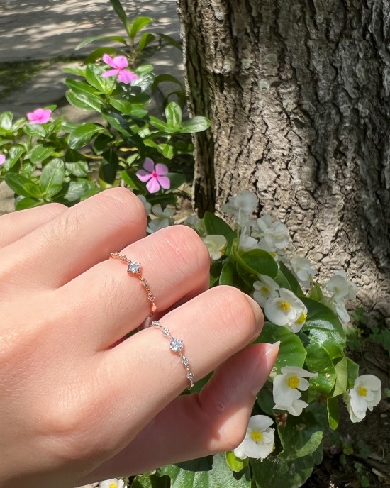 Drip drop．純銀戒指