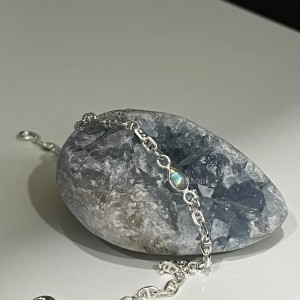 Rainy Day．純銀天然石手鍊