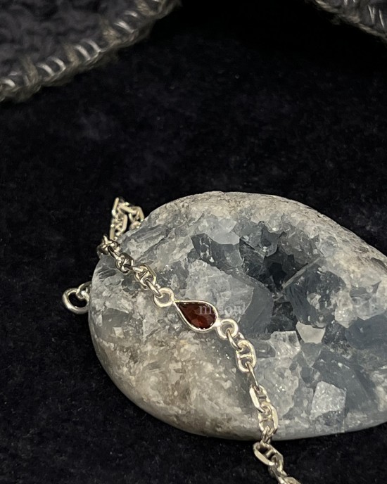 Rainy Day．純銀天然石手鍊