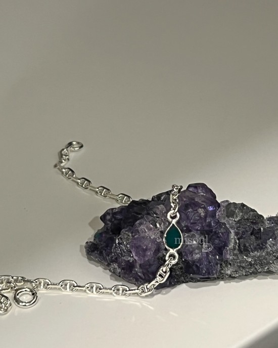 Rainy Day．純銀天然石手鍊