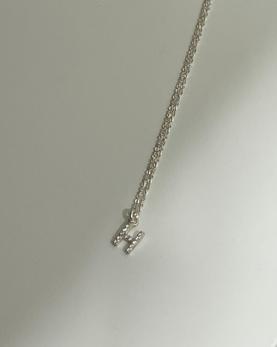  Alphabet．純銀項鍊