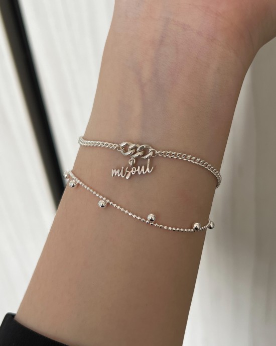 One by One．純銀手鍊