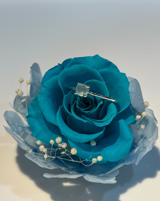 Flechazo．天然石純銀戒指