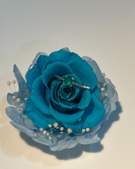 Flechazo．天然石純銀戒指