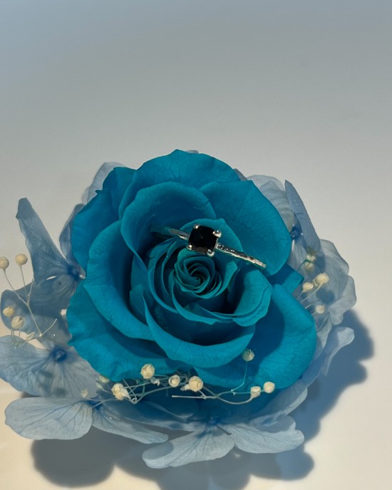 Flechazo．天然石純銀戒指