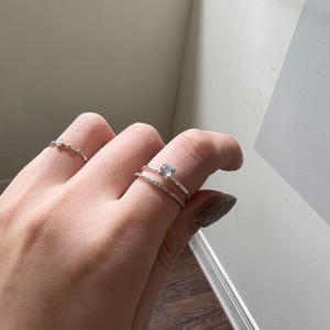 Flechazo．天然石純銀戒指