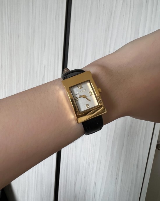【現貨 】復古金框方形手錶．配件