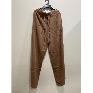 【CN】棉麻綁帶長褲．下著