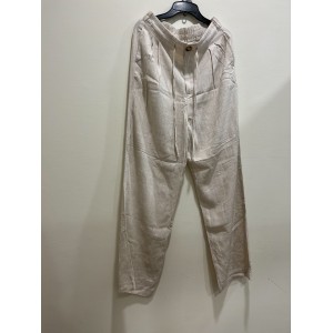 【CN】棉麻綁帶長褲．下著