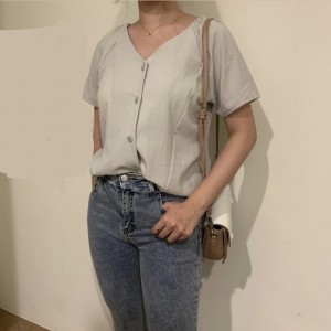 【CN】棉麻氣質上衣．上衣