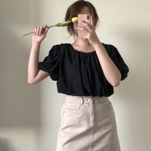【CN】泡泡公主袖上衣．上衣