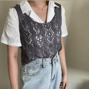 【CN】麻花針織背心．上衣